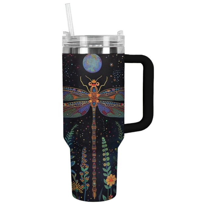 Dragonfly Custom Stanley Quencher 40Oz Stainless Steel Tumbler With Handle - Image 2