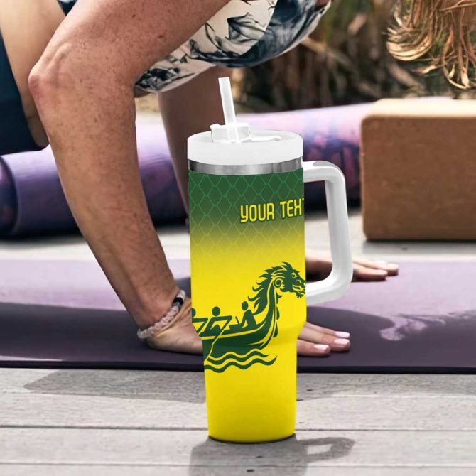 Dragons Boat Aussie Paddles Up! Custom Stanley Quencher 40Oz Stainless Steel Tumbler With Handle - Image 6
