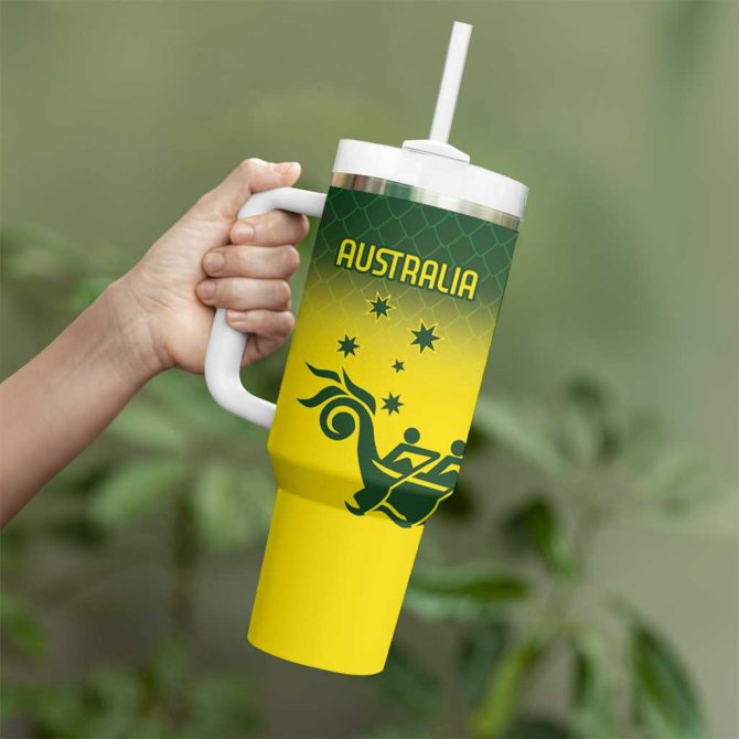 Dragons Boat Aussie Paddles Up! Custom Stanley Quencher 40Oz Stainless Steel Tumbler With Handle - Image 4
