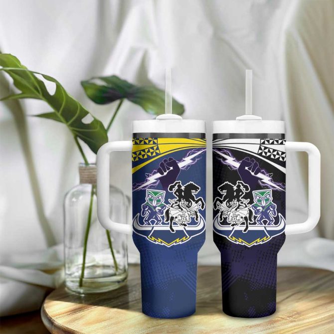 Dragons-Cowboys Combine Storm-Warriors Sport Style Version Custom Stanley Quencher 40Oz Stainless Steel Tumbler With Handle - Image 9