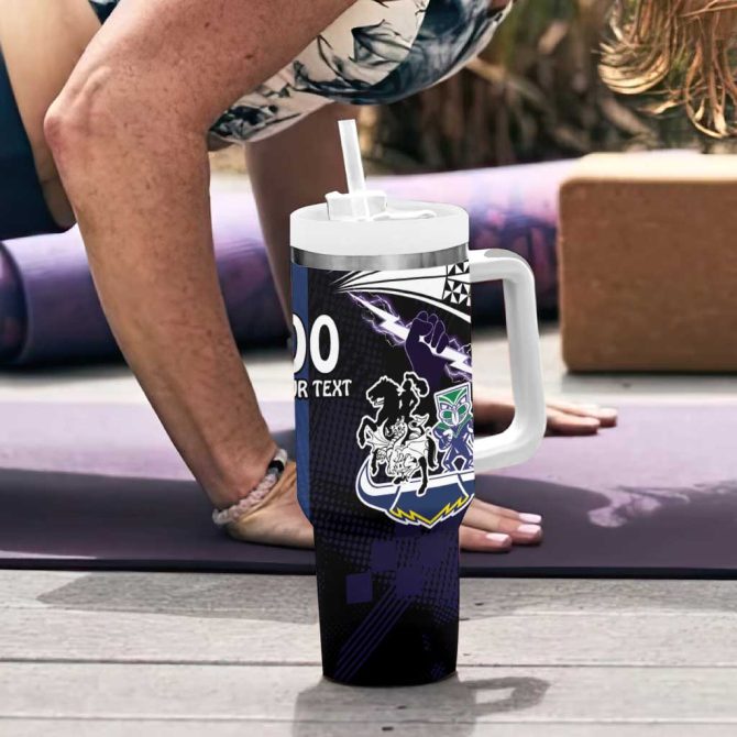 Dragons-Cowboys Combine Storm-Warriors Sport Style Version Custom Stanley Quencher 40Oz Stainless Steel Tumbler With Handle - Image 6