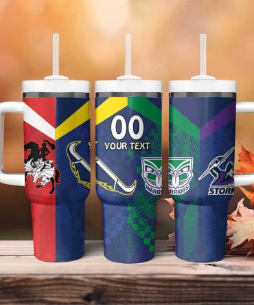 Dragons-Cowboys Combine Storm-Warriors Sport Style Version Custom Stanley Quencher 40Oz Stainless Steel Tumbler With Handle