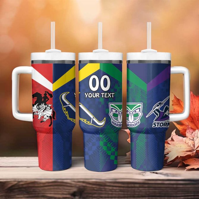 Dragons-Cowboys Combine Storm-Warriors Sport Style Version Custom Stanley Quencher 40Oz Stainless Steel Tumbler With Handle