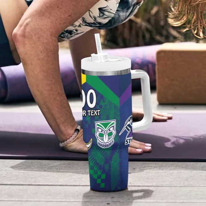 Dragons-Cowboys Combine Storm-Warriors Sport Style Version Custom Stanley Quencher 40Oz Stainless Steel Tumbler With Handle - Image 6