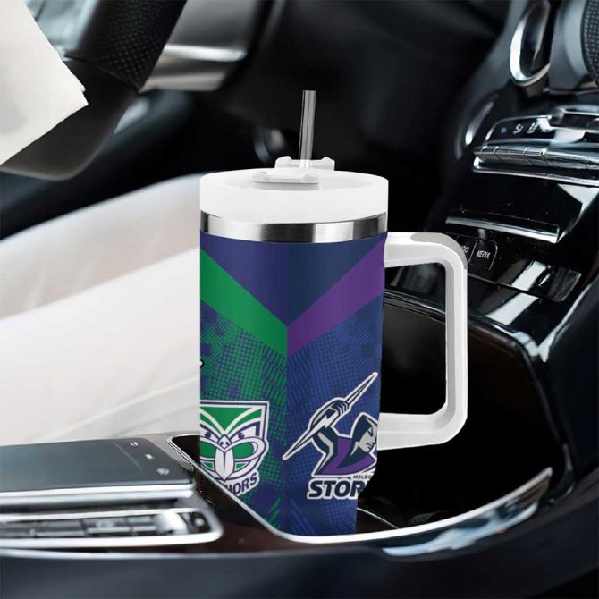 Dragons-Cowboys Combine Storm-Warriors Sport Style Version Custom Stanley Quencher 40Oz Stainless Steel Tumbler With Handle - Image 8