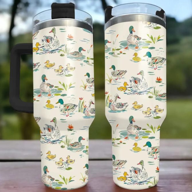 Duck Custom Stanley Quencher 40Oz Stainless Steel Tumbler With Handle - Image 2
