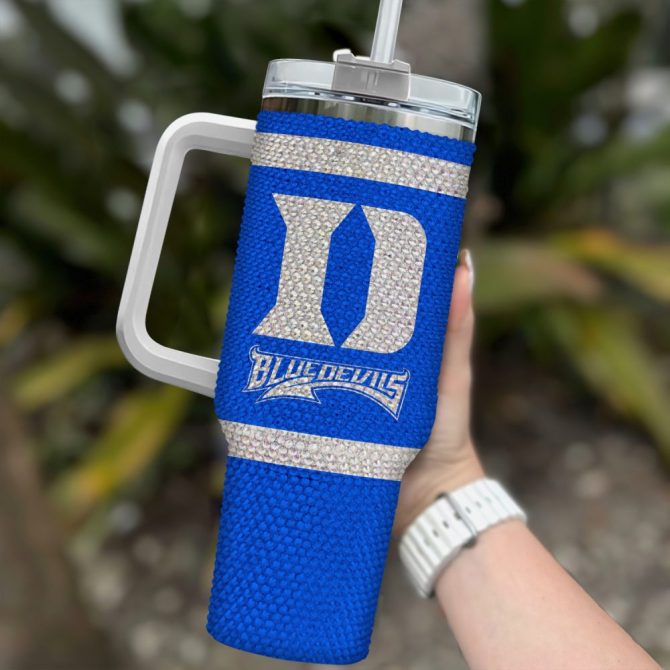 Duke Blue Devils Ncaa Custom Stanley Quencher 40Oz Stainless Steel Tumbler With Handle - Image 2