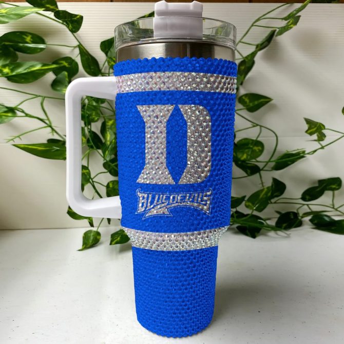 Duke Blue Devils Ncaa Custom Stanley Quencher 40Oz Stainless Steel Tumbler With Handle - Image 3