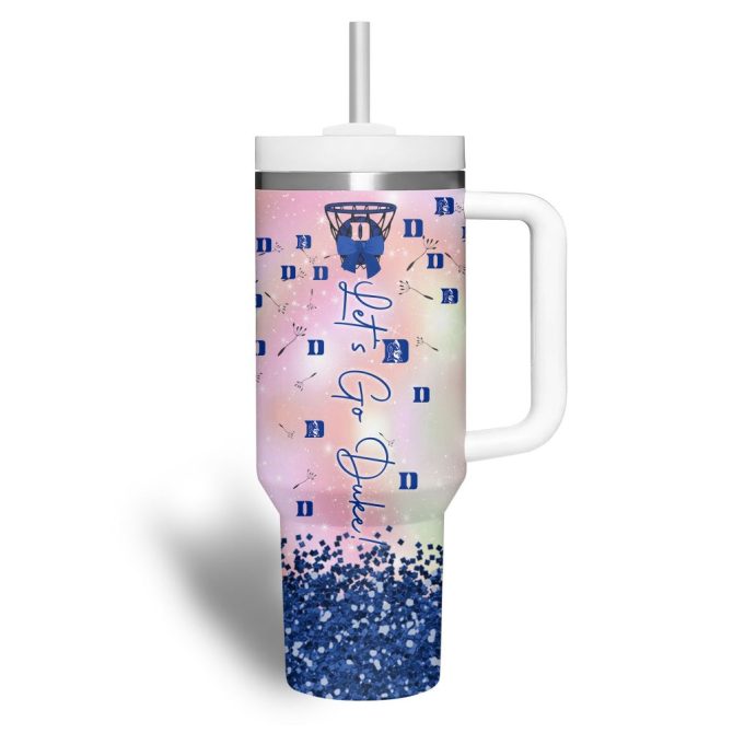 Duke Blue Devils Ncaa Sports Custom Stanley Quencher 40Oz Stainless Steel Tumbler With Handle - Image 3