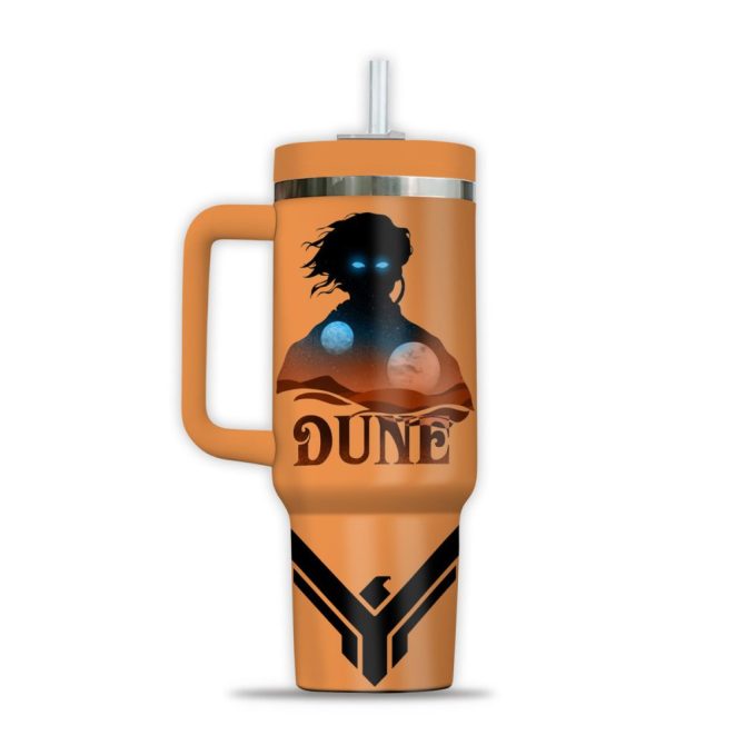 Dune Movies Custom Stanley Quencher 40Oz Stainless Steel Tumbler - Image 2