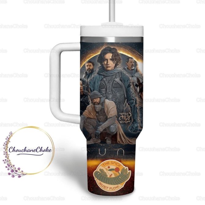 Dune Movies Custom Stanley Quencher 40Oz Stainless Steel Tumbler - Image 3