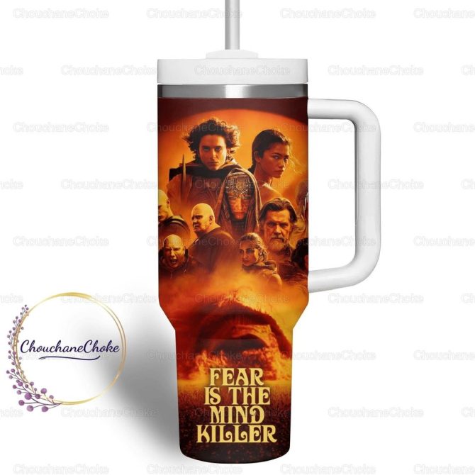 Dune Movies Custom Stanley Quencher 40Oz Stainless Steel Tumbler - Image 4