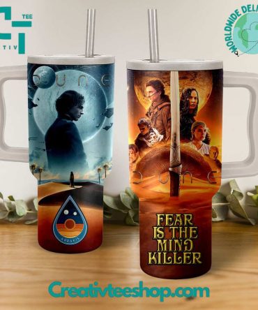 Dune Movies Custom Stanley Quencher 40Oz Stainless Steel Tumbler With Handle