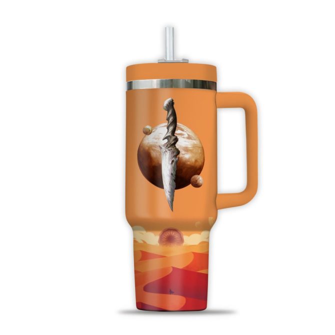 Dune Movies Custom Stanley Quencher 40Oz Stainless Steel Tumbler - Image 3