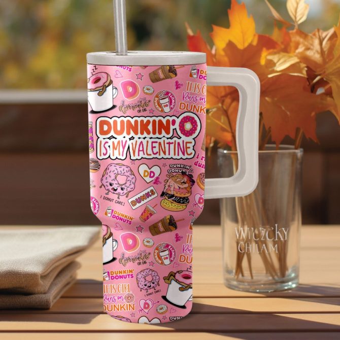 Dunkin #8217; Donuts Food Custom Stanley Quencher 40Oz Stainless Steel - Image 2