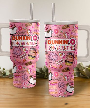Dunkin #8217; Donuts Food Custom Stanley Quencher 40Oz Stainless Steel