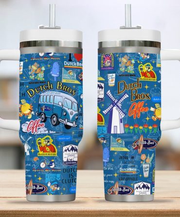 Dutch Bros Drinks Custom Stanley Quencher 40Oz Stainless Steel Tumbler
