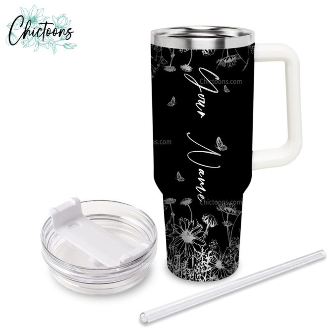 Eeyore Cartoon Custom Stanley Quencher 40Oz Stainless Steel Tumbler - Image 2