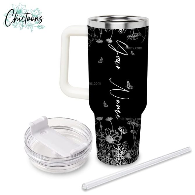 Eeyore Cartoon Custom Stanley Quencher 40Oz Stainless Steel Tumbler - Image 3