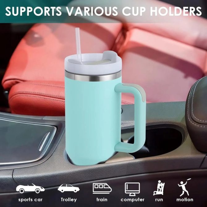 Eeyore Starbucks Cartoon Custom Stanley Quencher 40Oz Stainless Steel Tumbler - Image 5