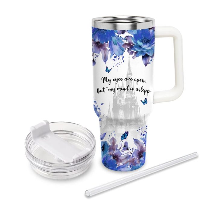 Eeyore Winnie The Pooh Cartoon Custom Stanley Quencher 40Oz Stainless Steel Tumbler With Handle - Image 3