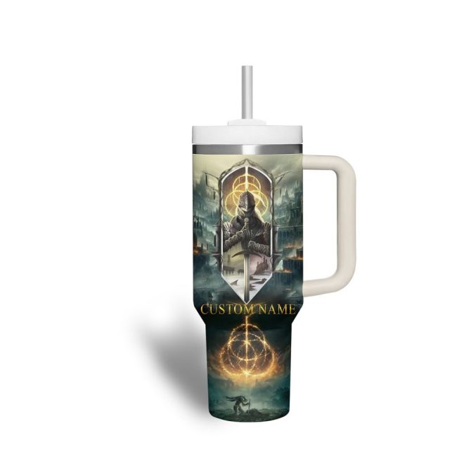 Elden Ring Games Custom Stanley Quencher 40Oz Stainless Steel Tumbler With Handle - Image 3