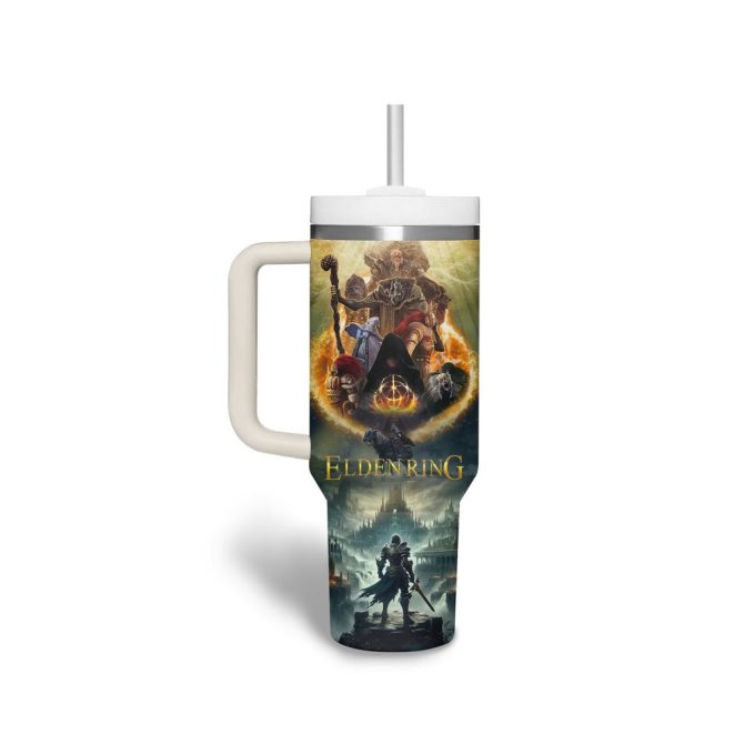 Elden Ring Games Custom Stanley Quencher 40Oz Stainless Steel Tumbler With Handle - Image 2