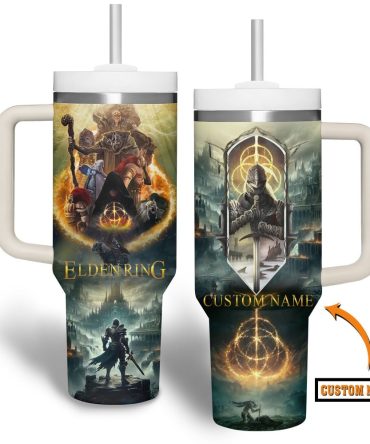 Elden Ring Games Custom Stanley Quencher 40Oz Stainless Steel Tumbler With Handle