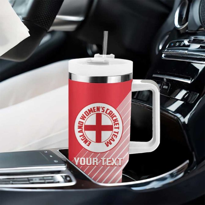 England Cricket Go Champions Sporty Style Custom Stanley Quencher 40Oz Stainless Steel Tumbler With Handle - Image 8