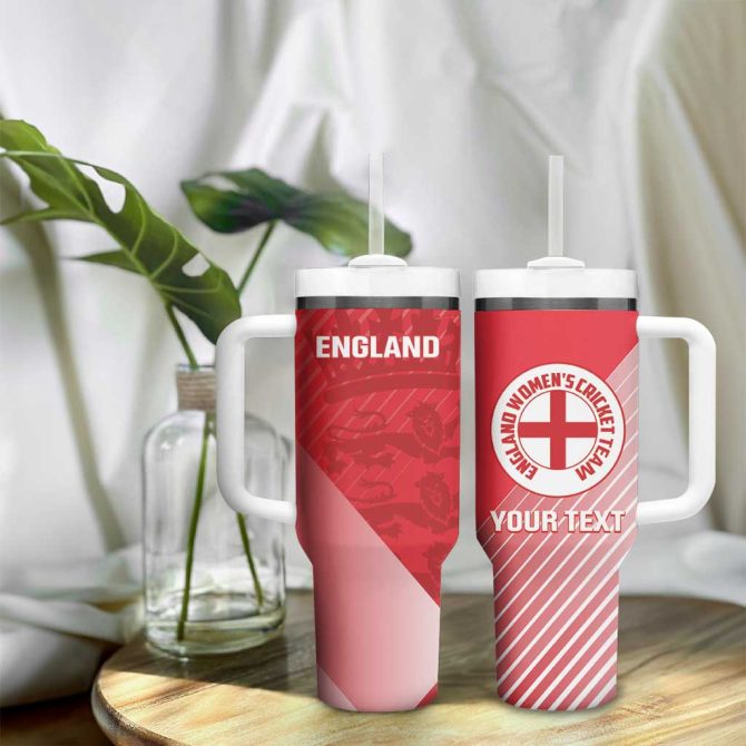 England Cricket Go Champions Sporty Style Custom Stanley Quencher 40Oz Stainless Steel Tumbler With Handle - Image 9