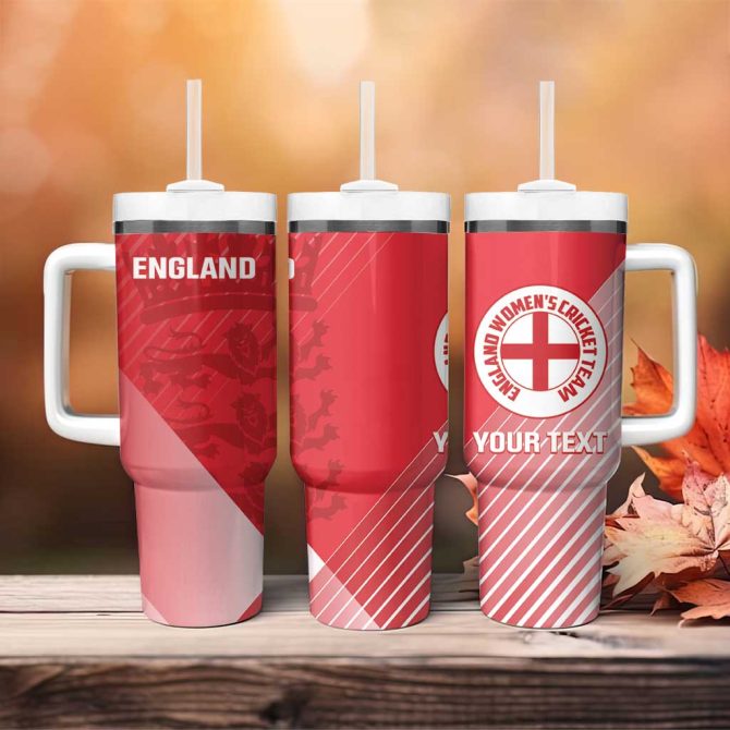 England Cricket Go Champions Sporty Style Custom Stanley Quencher 40Oz Stainless Steel Tumbler With Handle
