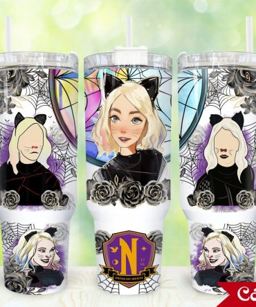 Enid Sinclair Wednesday Tv Series Custom Stanley Quencher 40Oz Stainless Steel Tumbler With Handle