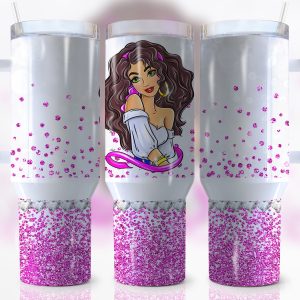 Esmeralda The Hunchback Of Notre Damedisney Cartoon Custom Stanley Quencher 40Oz Stainless Steel Tumbler With Handle