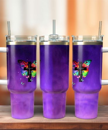 Faith Bible Custom Stanley Quencher 40Oz Stainless Steel Tumbler With Handle