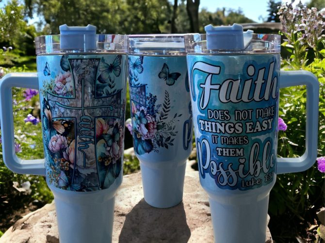 Faith Possible Custom Stanley Quencher 40Oz Stainless Steel Tumbler
