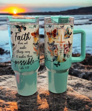 Faith Possible Custom Stanley Quencher 40Oz Stainless Steel Tumbler