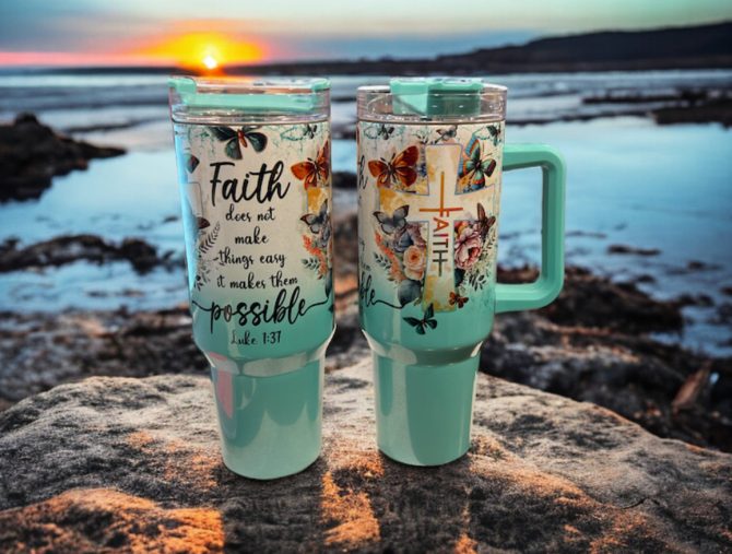 Faith Possible Custom Stanley Quencher 40Oz Stainless Steel Tumbler