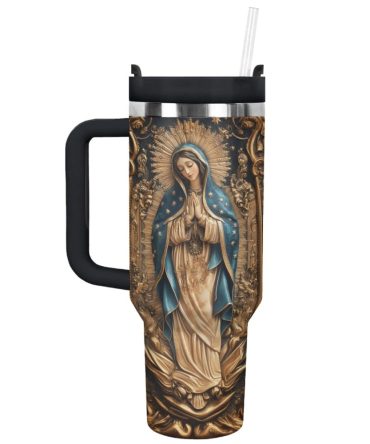 Faith Ragodse Christmas Custom Stanley Quencher 40Oz Stainless Steel Tumbler With Handle