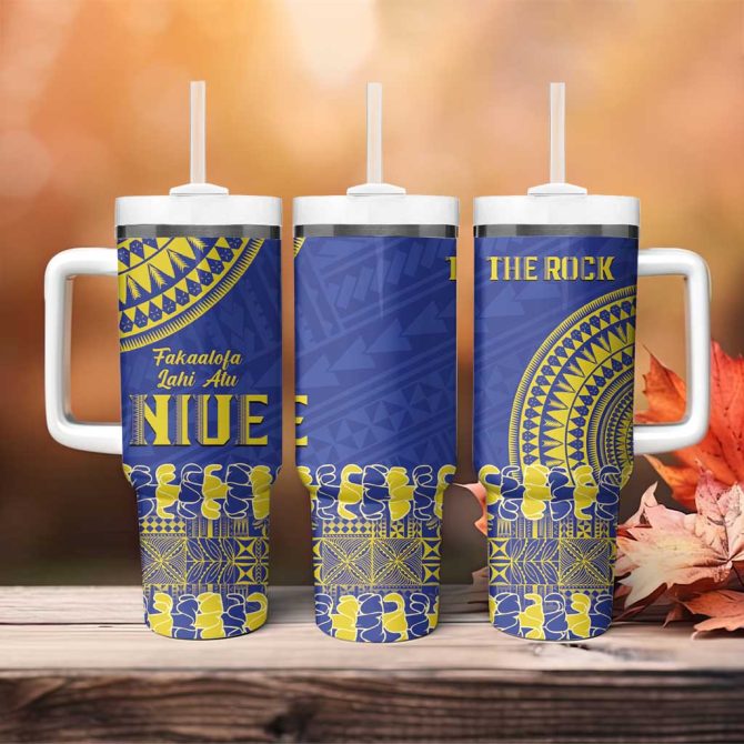 Fakaalofa Lahi Atu Niue Siapo With Puakenikeni Custom Stanley Quencher 40Oz Stainless Steel Tumbler With Handle - Image 4