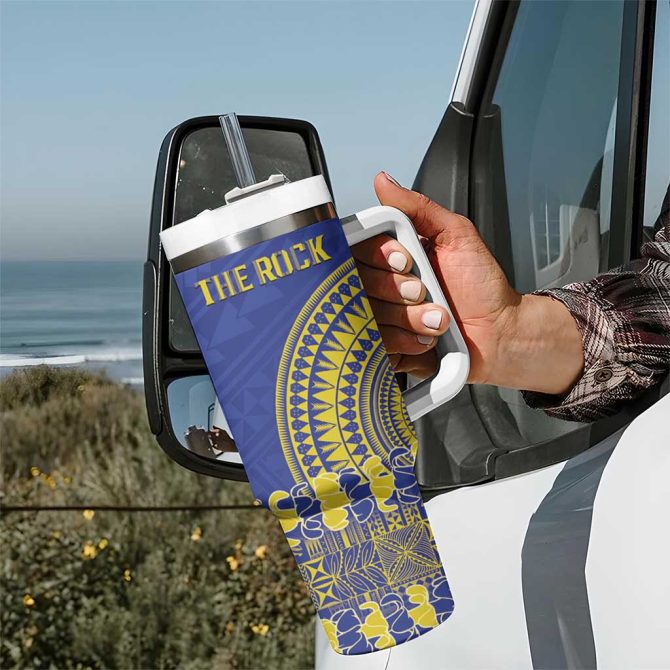 Fakaalofa Lahi Atu Niue Siapo With Puakenikeni Custom Stanley Quencher 40Oz Stainless Steel Tumbler With Handle - Image 7