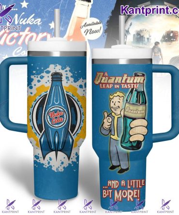 Fallout A Quantum Drinks Custom Stanley Quencher 40Oz Stainless Steel Tumbler With Handle