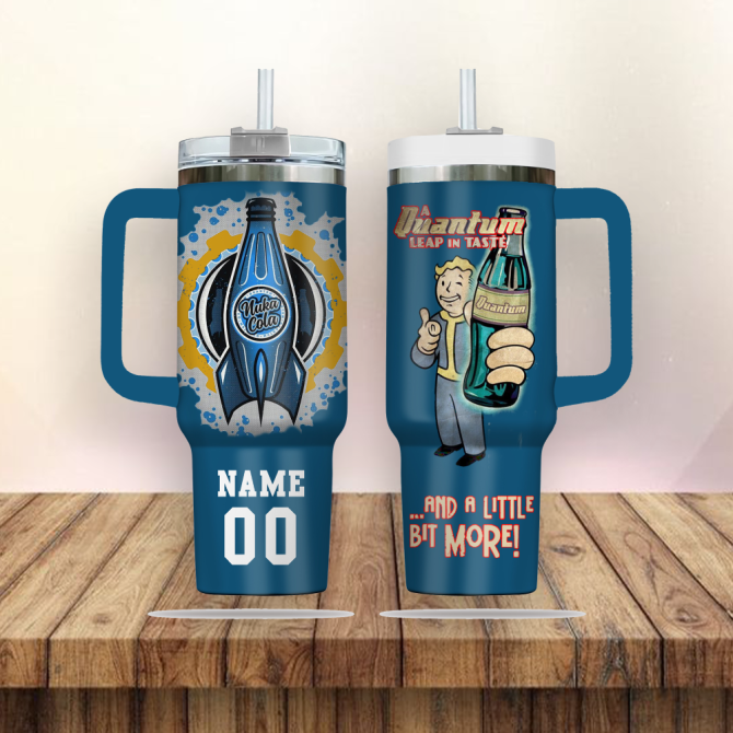 Fallout Drinks Custom Stanley Quencher 40Oz Stainless Steel Tumbler