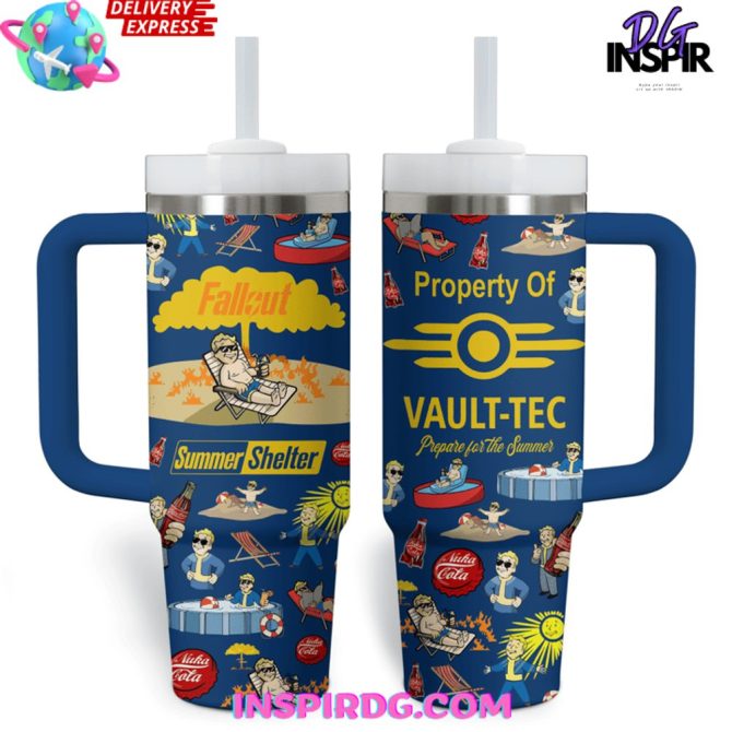 Fallout Games Custom Stanley Quencher 40Oz Stainless Steel Tumbler - Image 2