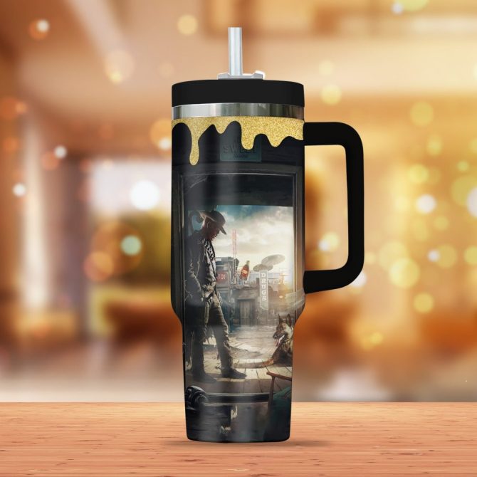 Fallout Games Custom Stanley Quencher 40Oz Stainless Steel Tumbler - Image 3