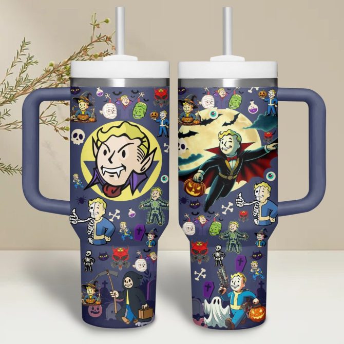 Fallout Games Custom Stanley Quencher 40Oz Stainless Steel Tumbler - Image 3