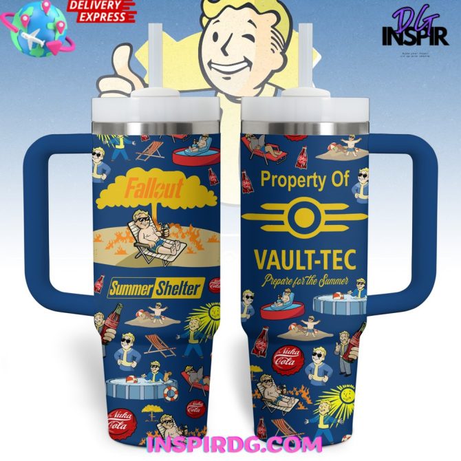 Fallout Games Custom Stanley Quencher 40Oz Stainless Steel Tumbler