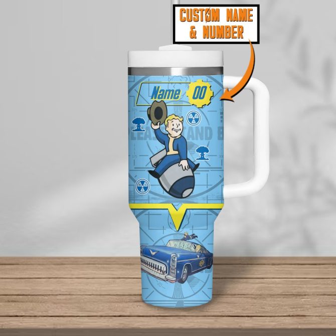Fallout Games Custom Stanley Quencher 40Oz Stainless Steel Tumbler - Image 3