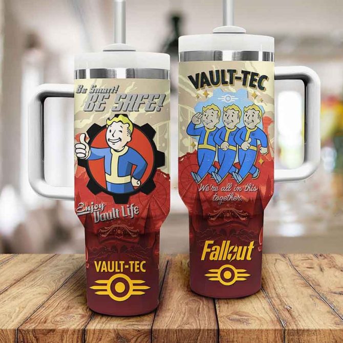 Fallout Games Custom Stanley Quencher 40Oz Stainless Steel Tumbler - Image 2