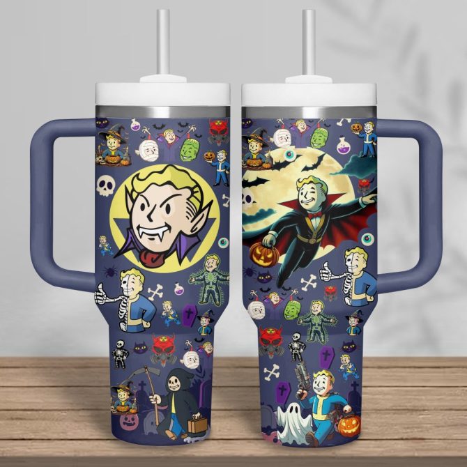 Fallout Games Custom Stanley Quencher 40Oz Stainless Steel Tumbler - Image 2