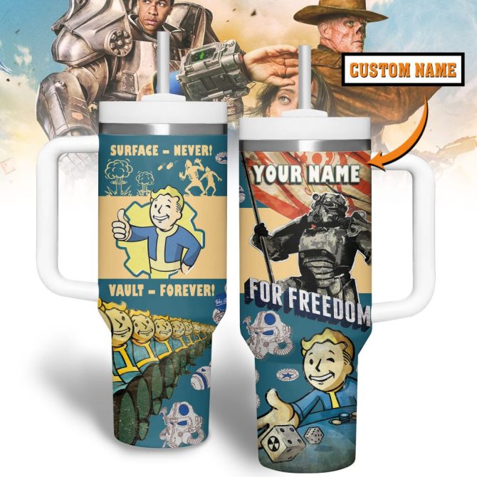 Fallout Games Custom Stanley Quencher 40Oz Stainless Steel Tumbler